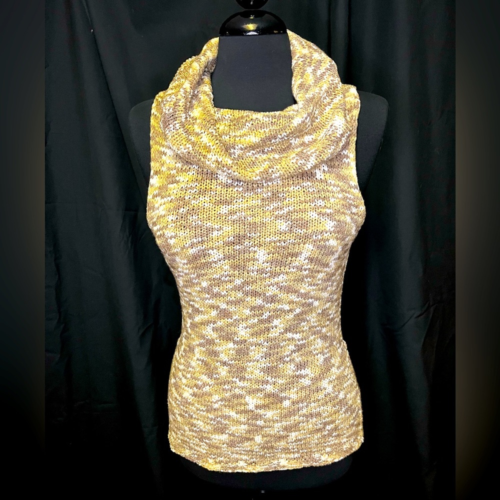 Arden B knit sleeveless cowl neck